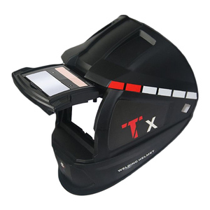 Casque de soudage automatique 3,64 x 1,67 pouces, sensibilité réglable, masque à clapet, vision couleur réelle, capot avant relevable, PP - Product Image 1