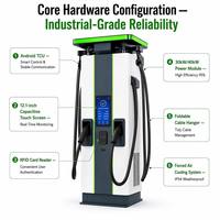 Borne de Recharge Rapide DC 120kW CCS2 Intégrée avec Terminal de Paiement et OCPP 1.6J pour Stations de Recharge Publiques et Commerciales