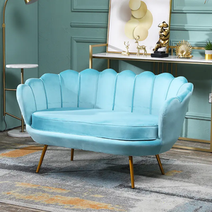 High Quality Custom Modern <b>Foldable</b> Waiting Sofa Set Curved Leisure Stool Chair with Velvet Fabric for Lobby Waiting Area - Product Image 6