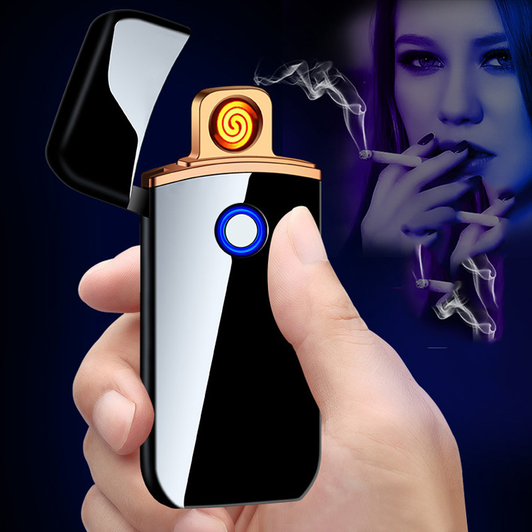 Новый ветрозащитный двухсторонний USB Перезаряжаемый прикуриватель металлический перезаряжаемый прикуриватель