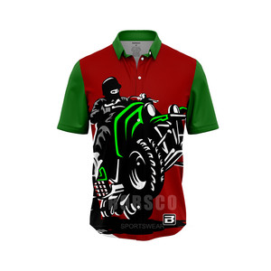 Maglia da Corsa OEM ODM per Uomo e Donna, T-shirt con Colletto a Zip in Sublimazione, <span class=keywords><strong>Polo</strong></span> Estiva Traspirante Impermeabile Antivento per <span class=keywords><strong>Moto</strong></span> - Product Image 2