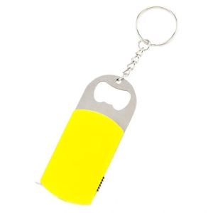Custom Logo Promotion Gift <b>Mini</b> LED Torch Metal Bottle Opener with Steel <b>Keyring</b> LED 1M/3FT Tape Measure Batteries Included - Product Image 6