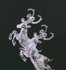 2024 King Need Direct Factory White Reindeer and Santa pour les décorations de Noël pour la maison de Noël - Product Image 3