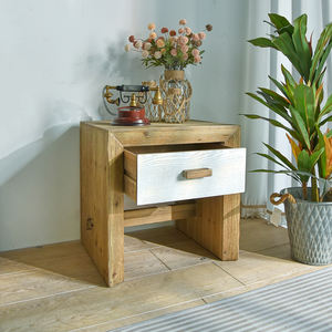 New Arrivals ART NEST French Accent Farmhouse Furniture Rustic Solid Wood Handmade Bedside Nightstand Small <b>Drawer</b> for <b>Bedroom</b> - Product Image 4