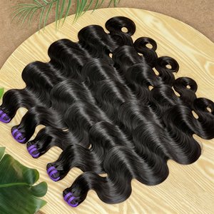 Double Drawn Raw Cambodian Body Wave <strong>Hair</strong> Bundles Unprocessed Vendor Wholesale Human <strong>Hair</strong> Raw Virgin Cuticle Aligned Human <strong>Hair</strong> - Product Image 2