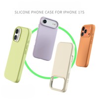 Étui de luxe en silicone liquide magnétique compatible avec iPhone 17 Air 16 Pro Max – Coque souple antichoc minimaliste