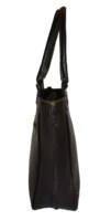 Sac fourre-tout noir en cuir véritable avec logo personnalisé, peau souple, design de luxe, grand sac à main à fermeture éclair, sac à bandoulière portable dernière mode