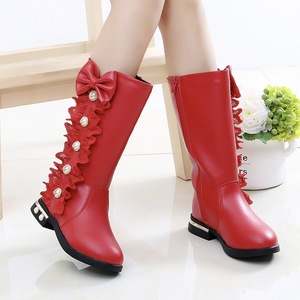 Mix Color Winter Children Little Girl Kids <b>High</b> Heels Thigh <b>High</b> Long Boots Shoes - Product Image 3
