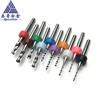 Outil de découpe CNC OEM, foret micro en carbure poli de 0,05 mm à 3,175 mm, queue de 3,175 mm pour PCB