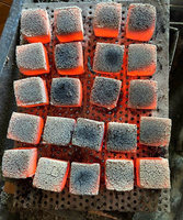 Charbon de coco écologique pour chicha, fabriqué à la machine, longue durée de combustion, propre, fournisseur Vietnamien