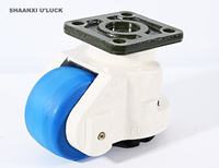 Roulettes robustes en nylon avec pied rétractable et tige de nivellement Fuma Casters GD40S GD60S GD80S GD100S Capacité de charge 500 kg