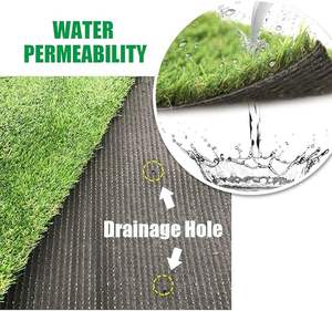 Gazon synthétique écologique de haute qualité de 25mm doux et durable pour une utilisation par tous les temps à faible coût pour les parcs intérieurs/espaces verts communautaires - Product Image 3