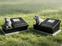 Monument commémoratif pour petit chien, pierre tombale en granit noir avec gravure personnalisée, pierre tombale commémorative personnalisée pour chien