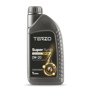 น้ำมันเครื่องสังเคราะห์แท้ TERZO SuperSynth 0W20 API SP ILSAC GF 6A สำหรับรถยนต์ญี่ปุ่นและเกาหลี - Product Image 1