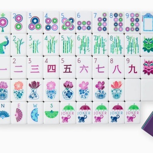 Luxury Four-layer purple Portable High-quality TOGYE Acrylic <b>Mahjong</b> <b>Set</b>, Perfect As a Gift. Gemma <b>Mahjong</b> <b>Set</b>. - Product Image 2