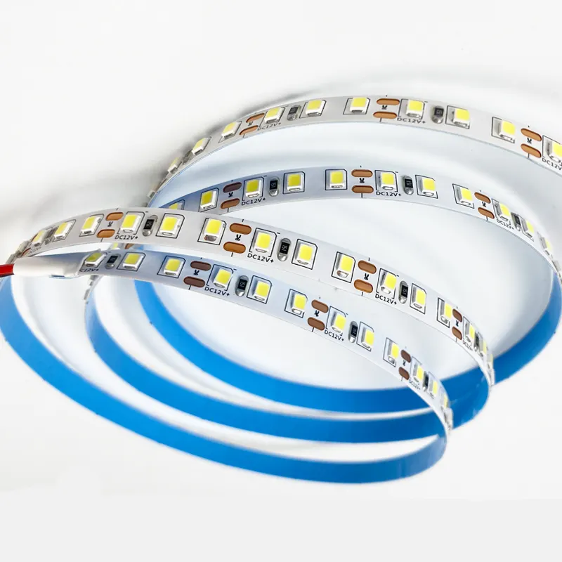 12V 24V led strip light SMD 2835 PCB 8mm width Flexible 3 in 1 Light Strip Cold White LED linear bar strip