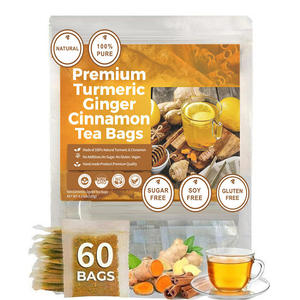 Té de Cúrcuma, Jengibre y Canela para Mejorar <span class=keywords><strong>la</strong></span> Digestión, Té Herbal Antiinflamatorio y Detox - Product Image 1