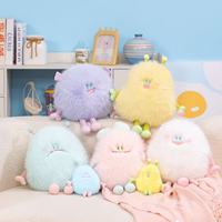 Porte-clés en peluche mignon de 25 cm, jouets en peluche, poupées monstres moelleuses, super douces, rembourrage en coton PP, brodées, anti-stress