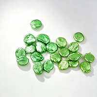 Perles d'eau douce en vrac, forme pièce de monnaie, baroques, irrégulières, plates, 6 couleurs, 8-11 mm, pour la fabrication de bijoux faits main et fournitures de bricolage