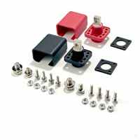 Connecteur de borne de batterie à montage sur panneau carré, courant élevé 100A-300A, borne en cuivre étamé pour connexion de pack de batteries au lithium