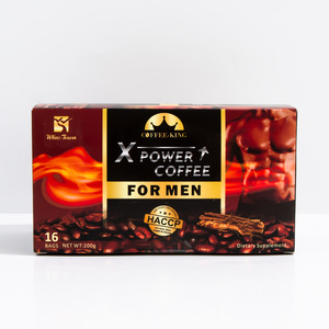 Eigenmarke Nahrungsergänzungsmittel Energie kräuter gesundes männliches Vitalität Sofort schwarzer Maca-Kaffee für Männer - Product Image 1