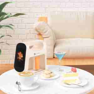 Imprimante sans fil EVEBOT pour l'art latte, téléchargement d'images via l'application, <span class=keywords><strong>impression</strong></span> sur café, gâteau, yaourt avec cartouche comestible, <span class=keywords><strong>impression</strong></span> <span class=keywords><strong>rapide</strong></span> - Product Image 1