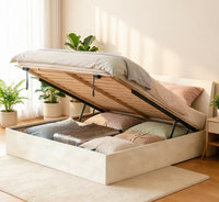 Lit escamotable multifonctionnel avec bureau en MDF Mobilier de chambre à coucher Lit escamotable King Size