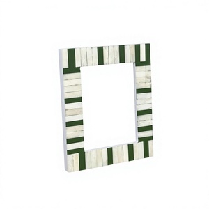 AZ ENTERPRISES AZE-BF034 Eco-Friendly Customized Print Bone Inlay & Resin Handmade Luxury Designer <b>White</b> Photo <b>Frame</b> Home Decor - Product Image 1