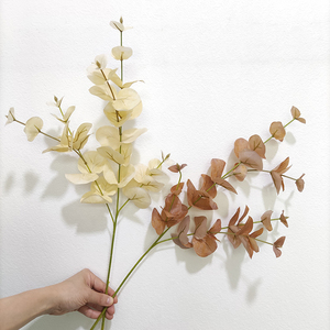 Cành cây giả mận, cành cây khuynh diệp nhân tạo, lá cây chất lượng cao, tạo cảm giác như thật, màu xanh lá cây - Product Image 4