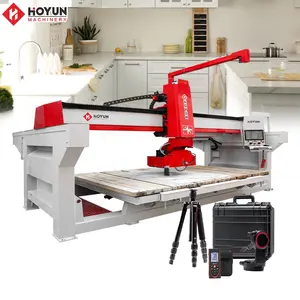 Hongyi 5 eksenli kuvars granit mermer taş CNC freze kesme köprü kesim makinesi