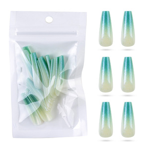 24 Uds puntas <span class=keywords><strong>de</strong></span> <span class=keywords><strong>uñas</strong></span> postizas <span class=keywords><strong>de</strong></span> Color degradado largo Ballet T tipo espejo mágico polvo <span class=keywords><strong>uñas</strong></span> postizas usar <span class=keywords><strong>uñas</strong></span> <span class=keywords><strong>de</strong></span> ataúd - Product Image 4