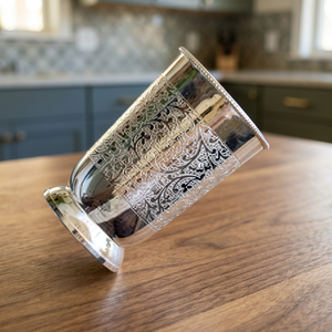 Vintage Floral Stainless Steel <b>Double</b> <b>Wall</b> <b>glass</b> Gift for Adults - Product Image 6