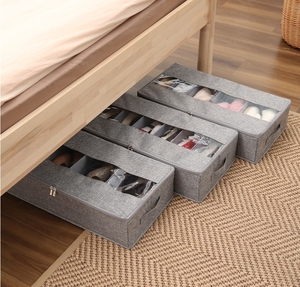 Boîte de rangement pour chaussures anti-poussière Boîte de rangement pour fond de lit non tissé de grande capacité Boîte de rangement polyvalente - Product Image 6