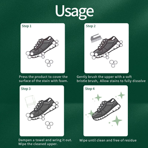 Nhà Máy Bán buôn OEM ODM Giày Cleaner Kit tùy chỉnh bọt Cleaner với bàn chải và khăn giày làm sạch Kit - Product Image 5