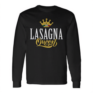 Camiseta de manga larga Lasagna Queen Premium, comida italiana, pasta, cocina - Product Image 2