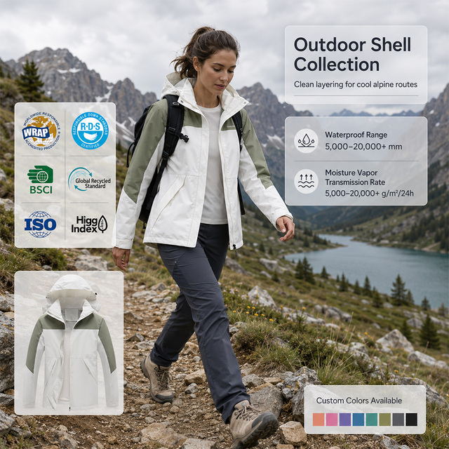 Women's Lightweight Waterproof Rain Jacket Packable Windproof Soft Shell Coat with Hood Printed Pattern