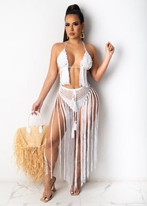 Womens Swimwear Bathing Suits Wholesale Pleated Mini Biquinis <strong>Extreme</strong> <strong>Micro</strong> Crochet <strong>Bikini</strong> - Product Image 4