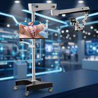 Microscope chirurgical dentaire avec système de caméra 4K, équipement de laboratoire, microscope binoculaire dentaire