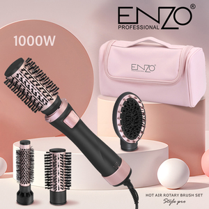 <span class=keywords><strong>ENZO</strong></span> EN-756 OEM ODM Styler professionale 4 in 1 piastra a pettine ioni negativi <span class=keywords><strong>Auto</strong></span> rotazione aria calda Set spazzola per asciugacapelli - Product Image 2