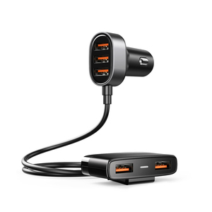 Cargador de coche Joyroom <span class=keywords><strong>precio</strong></span> de fábrica 5 puertos USB con cable QC2.0 cargador de coche de 30W para teléfono móvil - Product Image 1