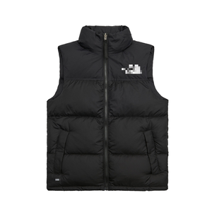 Veste matelassée noire de haute qualité personnalisée <span class=keywords><strong>North</strong></span>, gilets en duvet de marque pour hommes en hiver - Product Image 5