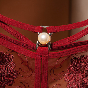 <span class=keywords><strong>String</strong></span> transparent brodé perlé, culotte de lingerie sexy à entrejambe <span class=keywords><strong>ouvert</strong></span>, <span class=keywords><strong>string</strong></span> sans couture en dentelle pour femme - Product Image 3
