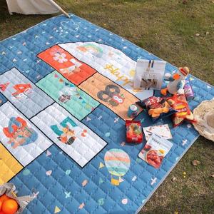 Manta acolchada impermeable para niños y bebés, tapete enrollable para la playa, para viajes al aire libre, a prueba de humedad - Product Image 2