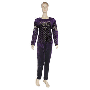 Ensembles en velours africain H & D pour femmes, ensembles 2 pièces, survêtement en velours à manches longues, vêtements africains <span class=keywords><strong>2022</strong></span> - Product Image 4