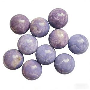 ลูกแก้วหยกสีม่วงธรรมชาติคุณภาพสูง ขัดเงาด้วยมือ สำหรับการบำบัดด้วยเรกิ ฮวงจุ้ย ตกแต่งบ้าน และสะสม - Product Image 6