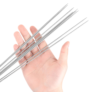 Brochettes de barbecue rondes réutilisables de qualité commerciale en titane de 15,7 pouces pour griller la <span class=keywords><strong>viande</strong></span>, les kebabs et la cuisson en extérieur - Product Image 6