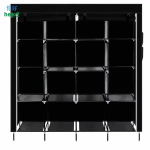 Portable Closet Storage Organizer Clothes Modular <strong>Shoes</strong> <strong>Wardrobe</strong> Modern to Assemble - Product Image 1