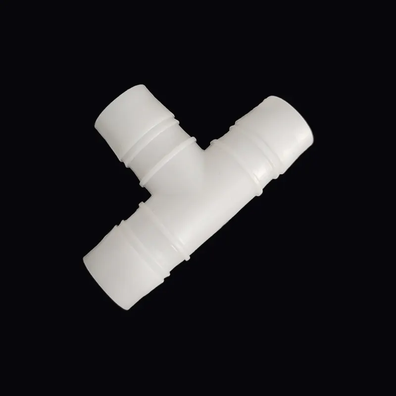 15/16 inci 25mm 3 cara Tee sama mengurangi selang Barb ekor konektor plastik bentuk T pipa bersama berduri tabung pas