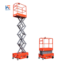 Mini élévateur à ciseaux autopropulsé de 230 kg, 2 m, 3 mètres, 5 m, petit mécanisme de levage pour la construction