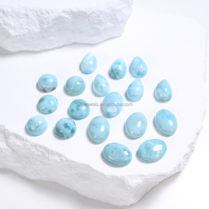 Cabochon extra large en larimar, République dominicaine, bleu profond, bijou de l'océan - Product Image 3